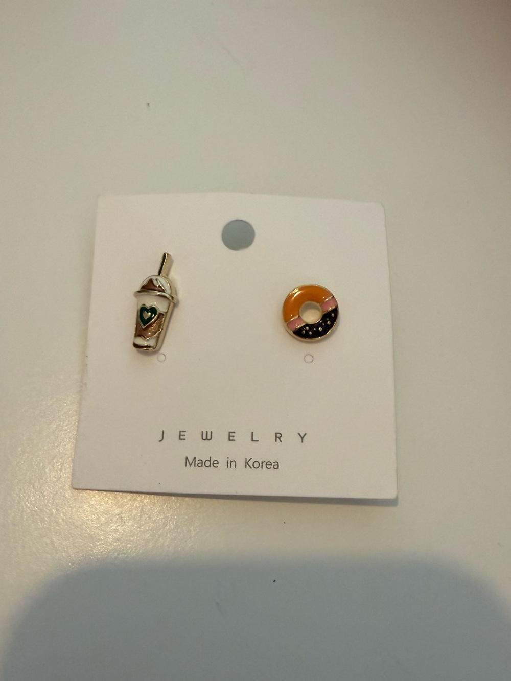 frappe & donut stud earrings